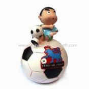 Coin Bank with Cartoon Football Design images