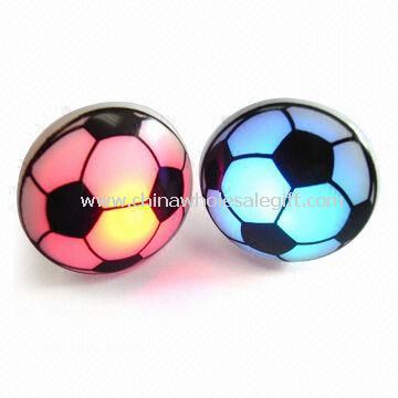 Fodbold aftryk LED blinker Ring