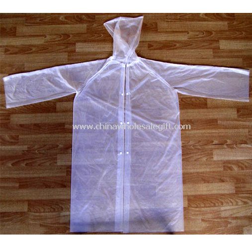 Disposable Raincoat With buttons