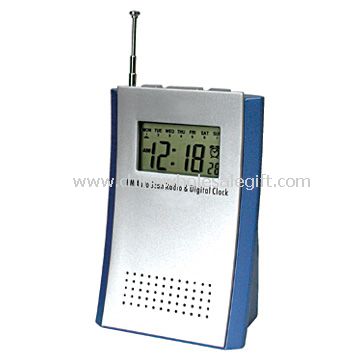 Desktop Fm Radio W/Lcd Alarm Clock
