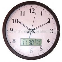 Promotional Wall Clock with LCD Display images