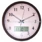 Promotional Wall Clock with LCD Display small picture