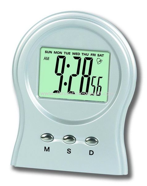 Tabelul ceas cu alarmă cu transparente LCD display