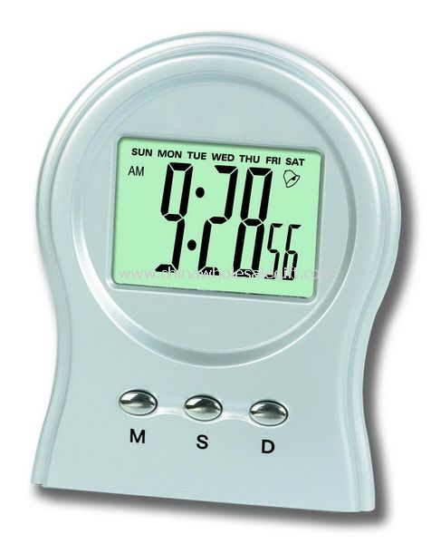 Table Alarm clock with transparent LCD display