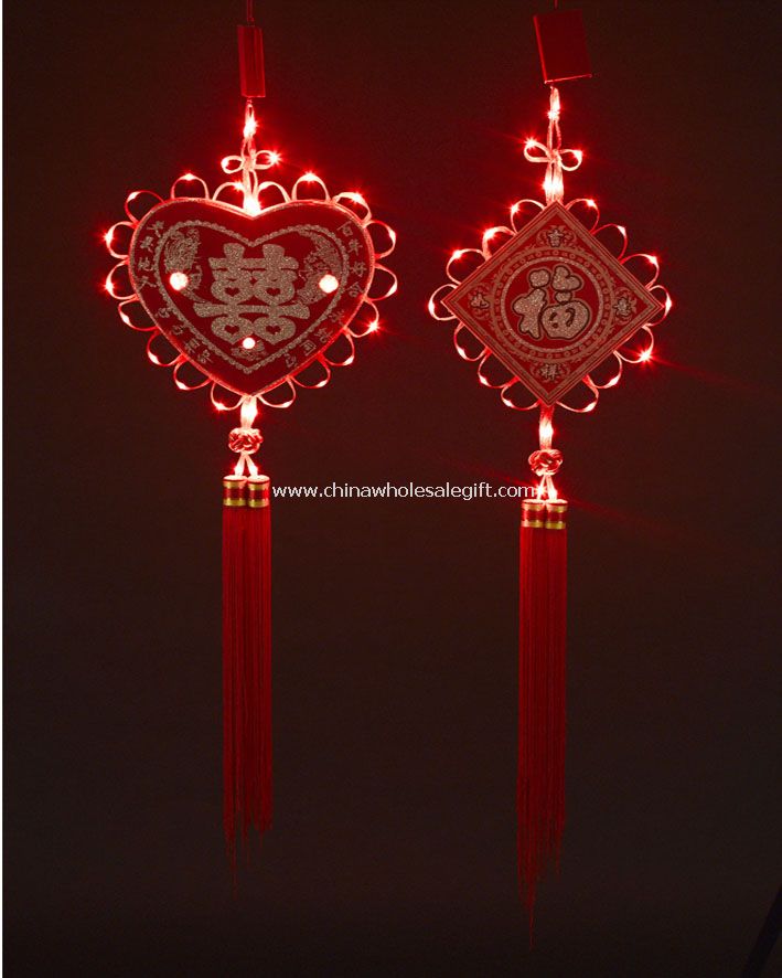 LED kinesisk knude bryllup lys