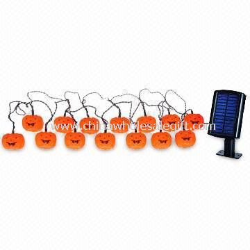 Solar Halloween græskar LED String lys