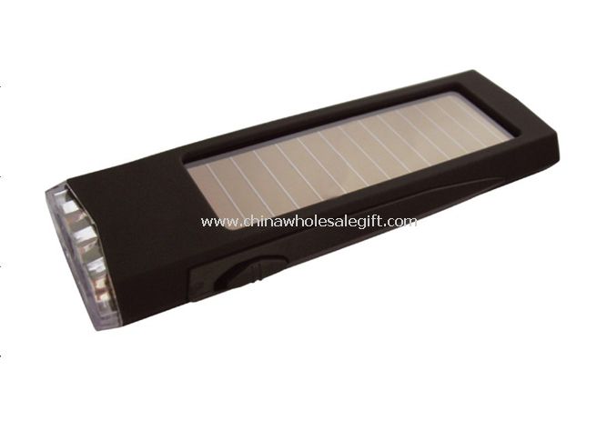 ABS 3 LED solar falshlight
