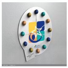 Reloj de pared de plástico colorido images