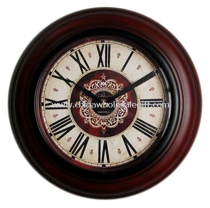 Iron Wall Clock With Glass