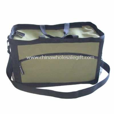 Ripstop and 600D shell fabric with stripes Cooler Bag