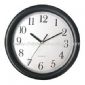 black frame with silver PVC dial wall clock small picture