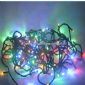 Multi Color Changing Rbg 100 LED Christmas Light String small picture