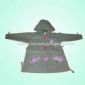 Women EVA Raincoat with Ribbon on Cuff and Waist and Bottom small picture