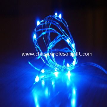 Cahaya putih LED tembaga kawat tali