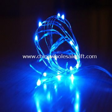 بيضاء LED النحاس الأسلاك السلسلة الخفيفة