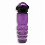 BPA Free Plastic Water Bottle with Flip Over Lid images