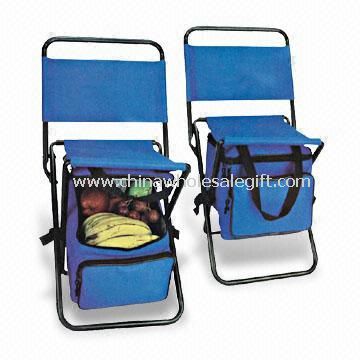 Sammenleggbar stol med seks-brikke piknik sett