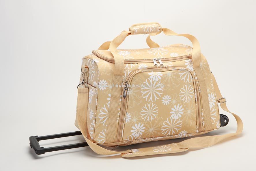 Printed 600D polyester Picnic Trolley Bag