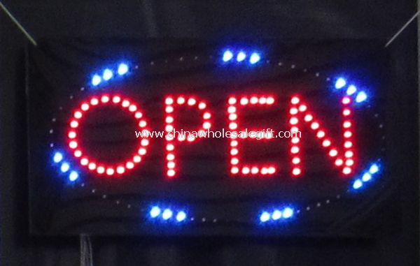 LED otevřený znamení