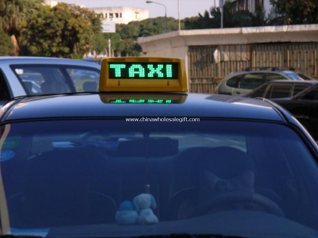 LED tegn for Taxi