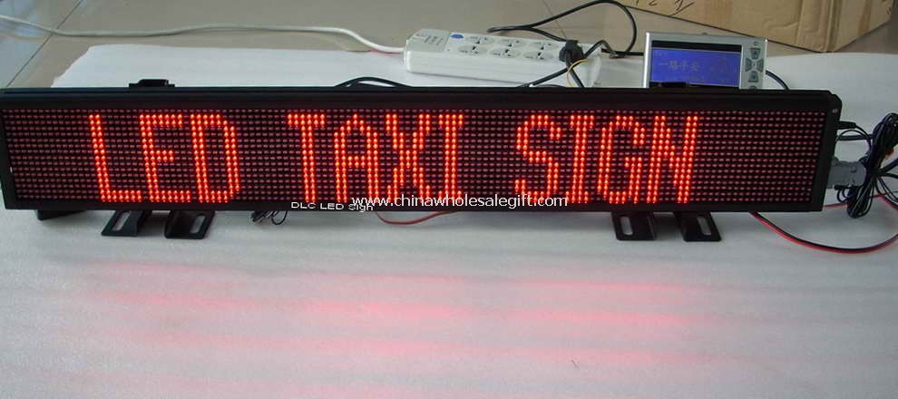LED Taxi skilt med GPS og GSM