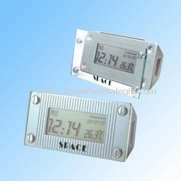 Multifunkční LCD hodiny s kovovou deskou