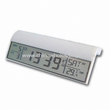 Plastic LCD Clock with Large Space Printing