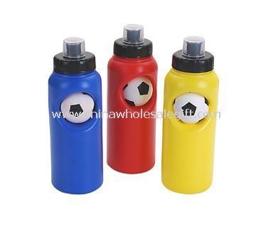 600 ml PE olahraga air botol dengan bola PU