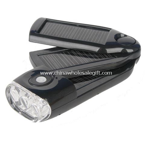 Solar Power Flashlight with Charger