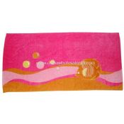 Velour Reactive Embroidery And Printed Bath Towel images