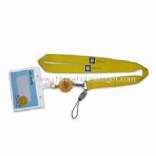 Polyester glatt strikke merke hjul Lanyard med uttrekkbar System images