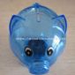 Semi-transparent Plastic Piggy Coin Bank small picture