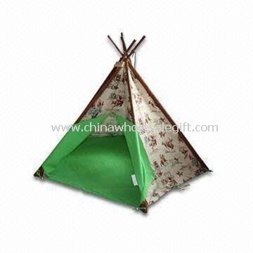 Childrens Cowboy Print Play Tent Made of Cotton Canvas