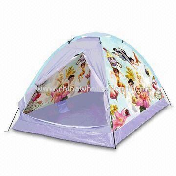 Dome Play Tent with Waterproof Floor Made Polyester Suitable for Kids