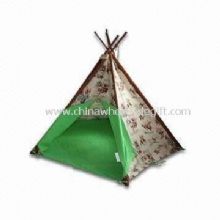 Childrens Cowboy Print Play Tent Made of Cotton Canvas images