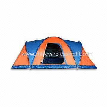 Family Tent with Sliver Coating and 180T Polyester Fly