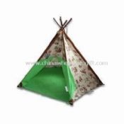Childrens Cowboy Print Play Tent Made of Cotton Canvas images