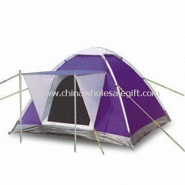 Tenda Mono Dome terbuat dari poliester 170T dengan lapisan perak