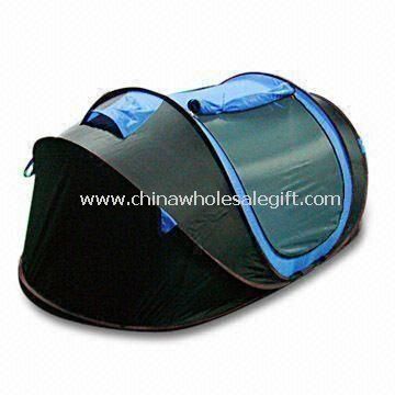 Pop-up Camping Tent Made of 1,000mm 1900T Polyester Material