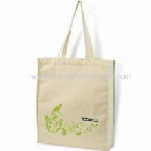 Calico Shopping Bag with Full Color Printing Made of Cotton images