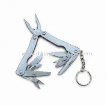 Colorful Mini Multifunction Tool Keychain with Scissors and Can Opener images