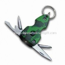 Multifunctional Keychain Pocket Tool with LED Torch and Anodized Aluminum Body images
