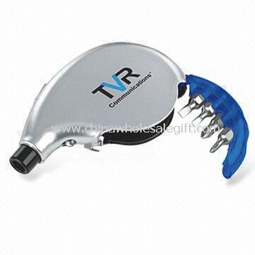 Mini Tool Kit/sæt/Pocket skruetrækker med Multifunktion nøglering LED lys og bånd