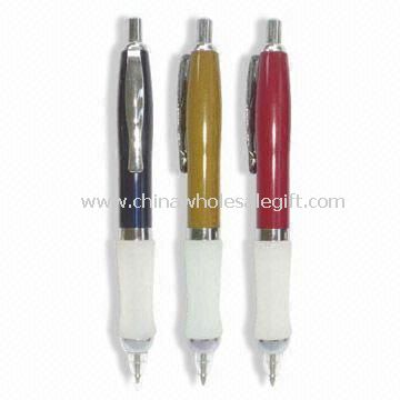 Lampu LED pena dengan gaya desain, karet, dan fungsi klik