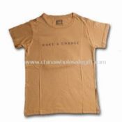 Camiseta de bambú con la composición de la tela de Jersey sencillo images