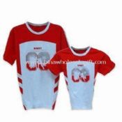 Ayah dan anak-anak Olahraga T-shirt dalam warna berpuasa dan mengecilkan perlawanan images