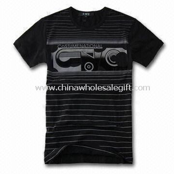 Alta calidad Mens t-shirt con logotipo de tamaño completo de impresión y resistencia al encogimiento