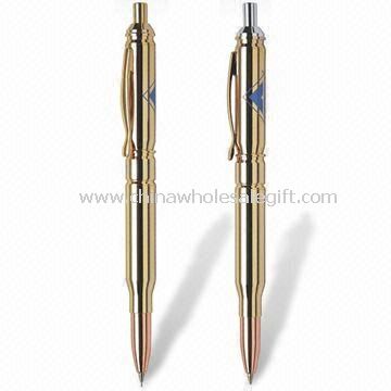 Solid Brass Construction Click Action Ballpoint Pens