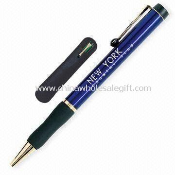 Corporate Pen mit ergonomischer Gummi Comport Griff und Messing-Clip