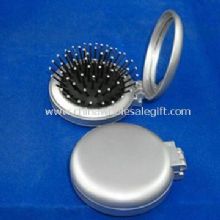 ABS and Glass Cosmetic Mirror with Flexible Brush images